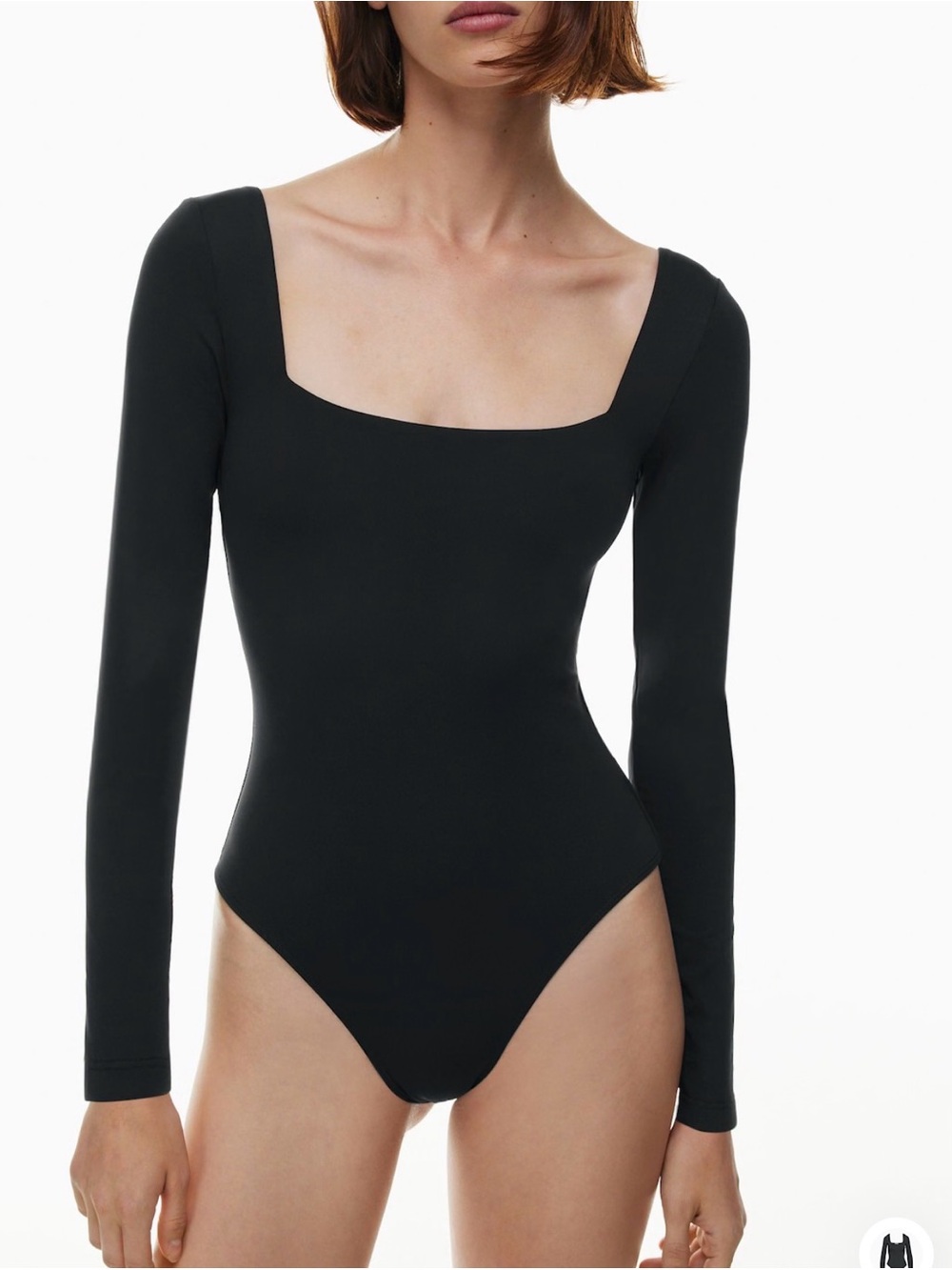 NWT Aritzia Babaton Contour Square neck Long-sleeve Bodysuit